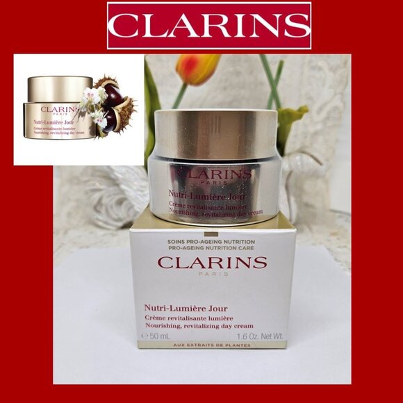 Clarins Nutri Lumiere Jour Day Cream 1.6oz NIB - Picture 1 of 8